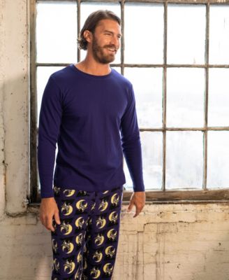 Men’s Cotton Top and Fleece Pants Holiday Pajamas