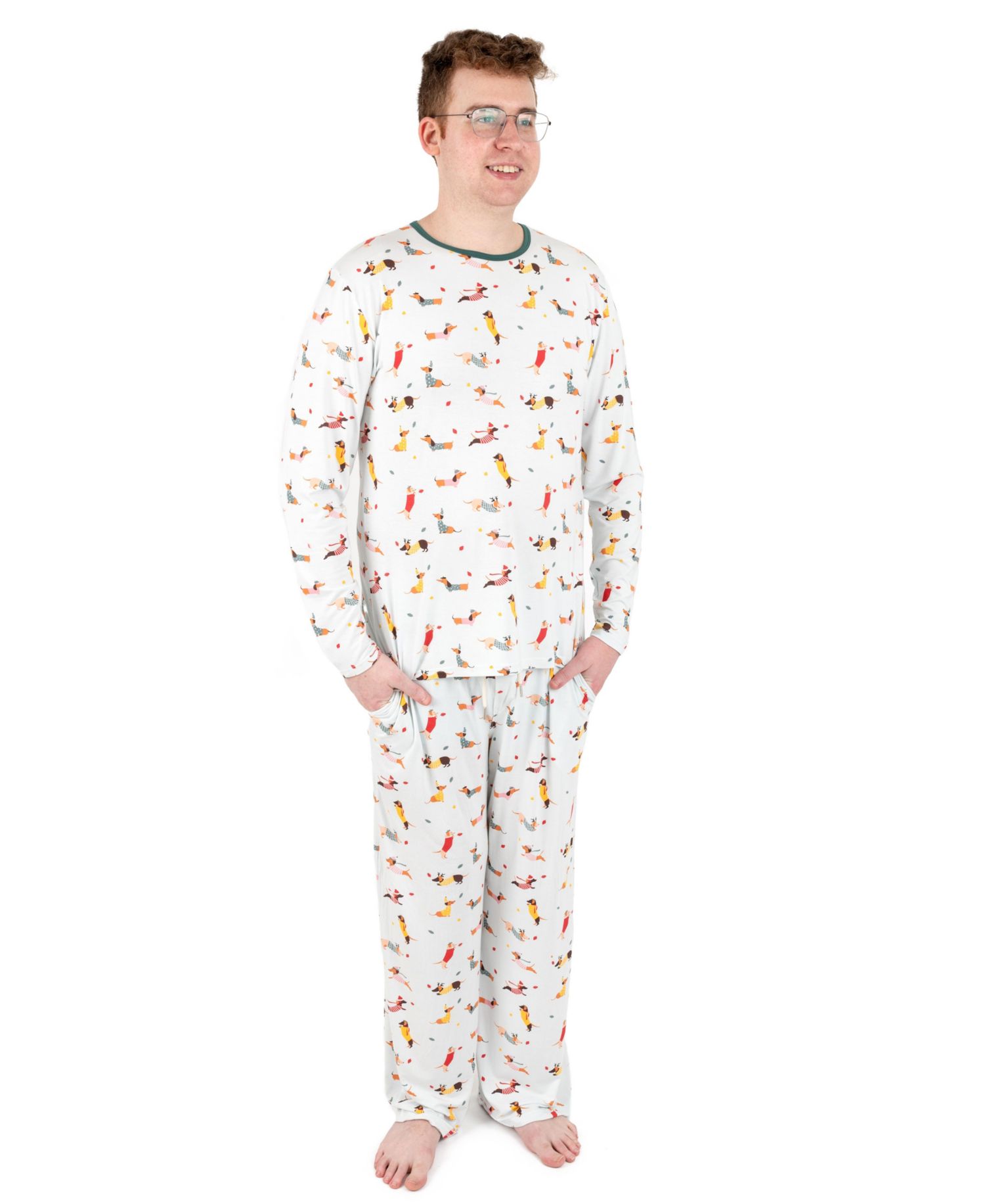 Men’s Two Piece Viscose from Bamboo Holiday Pajamas