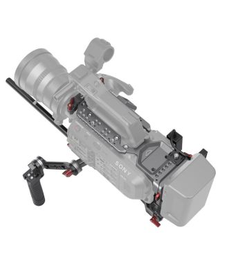 Professional Kit with VCT Shoulder Pad, Top Plate, Rosette Handle Grip for Sony FX9