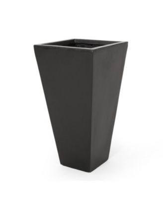  Durable Cast Stone Tapered Planter  Sleek Aesthetic Design  Outdoor & Indoor Use