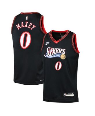 Nike - Big Boys and Girls Tyrese Maxey Black Philadelphia 76ers Swingman Jersey