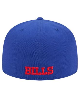 Men's Royal Buffalo Bills Overlap Wordmark 59FIFTY Fitted Hat