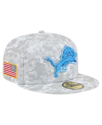 New Era - Men's White Detroit Lions 2025 Salute to Service Fan Pack 59FIFTY Fitted Hat