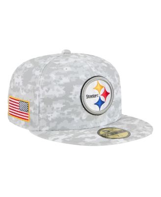 New Era - Men's Gray Pittsburgh Steelers 2025 Salute to Service Fan Pack 59FIFTY Fitted Hat