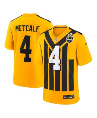 Nike - Men's DK Metcalf Gold Pittsburgh Steelers Alternate 1933 Throwback Game Jersey