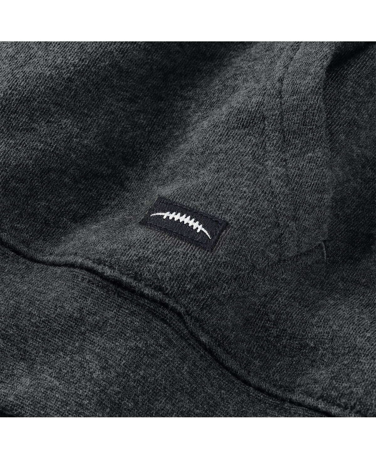 J. Palmer Men's Dark Heather Gray Washington Commanders Players Lounge Tri-Blend Full-Zip Hoodie