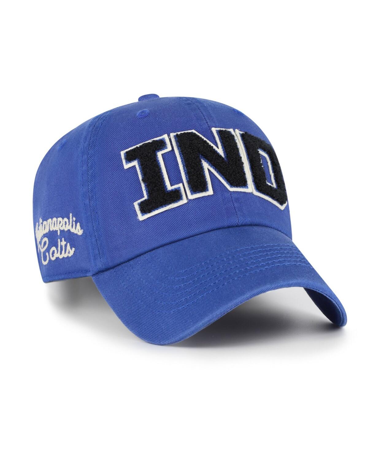 47 Brand Women's Royal Indianapolis Colts Zoey Clean Up Adjustable Hat In Blue