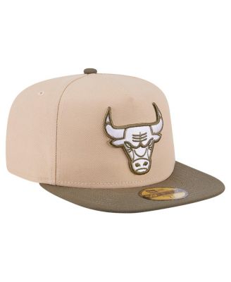 Men's Tan Chicago Bulls Color Pack Two-Tone 59FIFTY A-Frame Fitted Hat