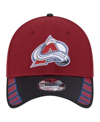 Men's Burgundy Colorado Avalanche Visor Hit 39THIRTY Flex Hat