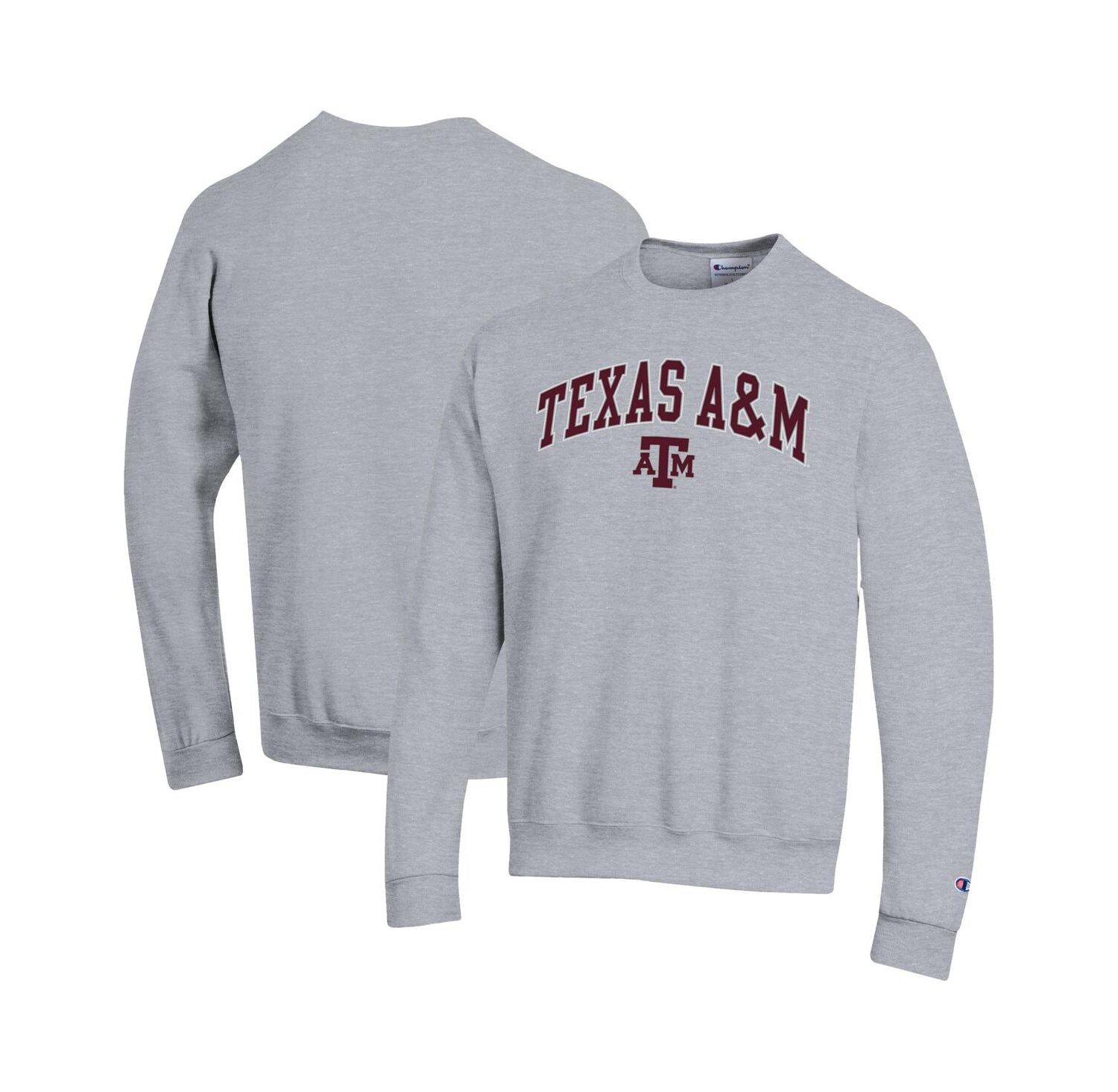 Men's Champion Maroon Texas A&M Aggies Arch Over Logo Pullover Sweatshirt
