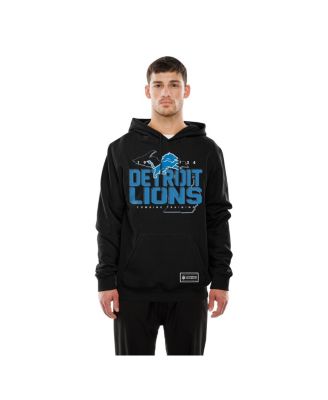 Men's Black Detroit Lions Combine Authentic Local State Hoodie
