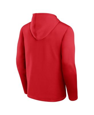 Men's Red New Jersey Devils Head Start Pullover Hoodie