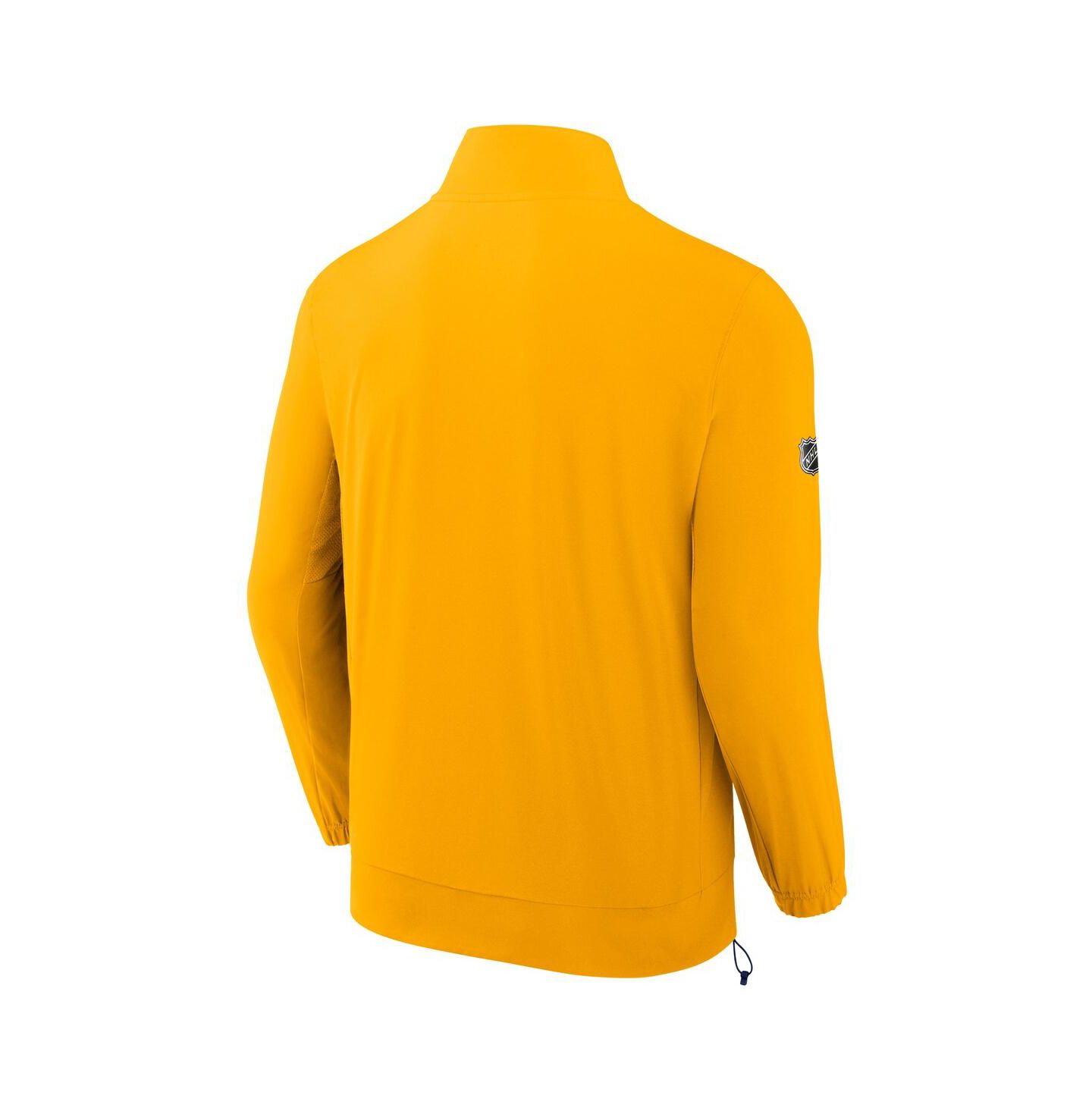 Мужская куртка Fanatics Gold Nashville Predators Authentic Pro Rink Coaches Full-Zip — фото 2