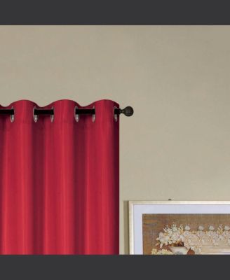 Kennedy Elegant Design Grommet Curtain Panel 54" x 90" Red
