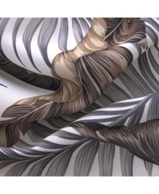 RT Designer Collection Brazil Printed Blackout Luxurious Decorative Grommet Curtain Panel 54" x 90" Taupe