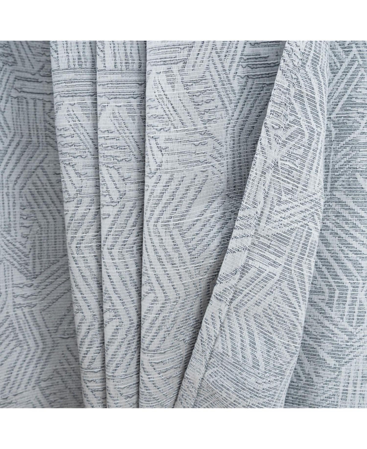 Rt Designer Collection Wilton Jacquard Grommet Luxurious Modern Design Curtain Panel 54" x 84" Charcoal