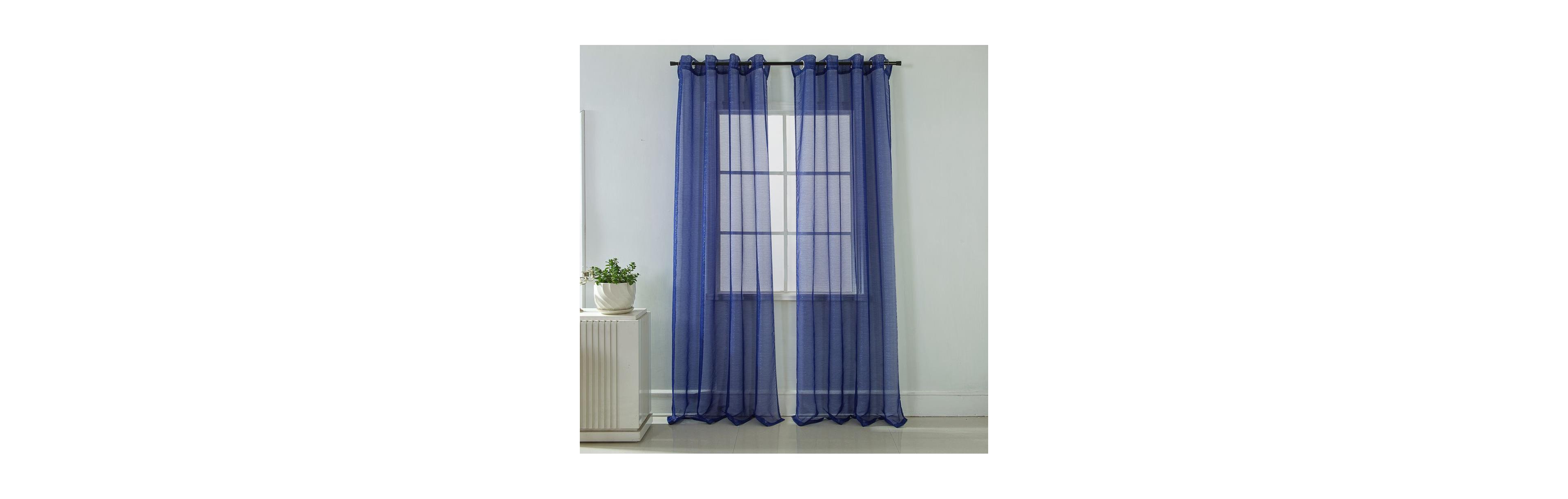Ramallah Lonnie Grommet Curtain Panel - 54x90"