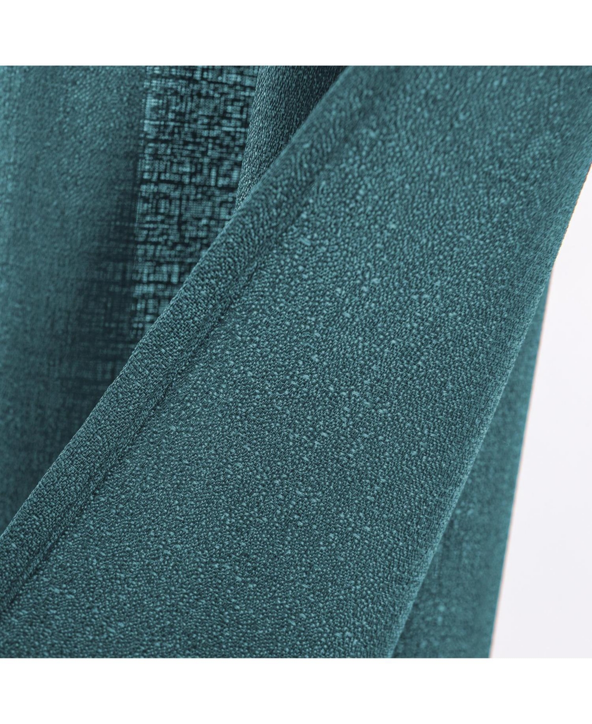 Rt Designers Collection Cole Textured Grommet Room Darkening Curtain Panel 54" x 84" Teal