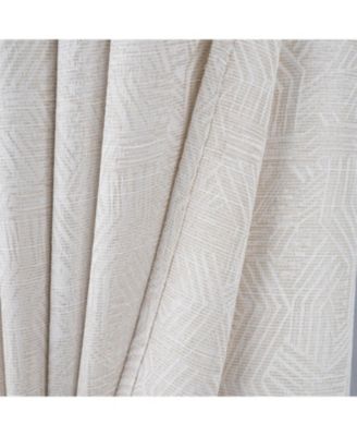 RT Designer Collection Wilton Jacquard Grommet Luxurious Modern Design Curtain Panel 54" x 84" Taupe