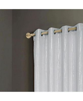 Contemporary Iceland Metallic Blackout Curtain Panel