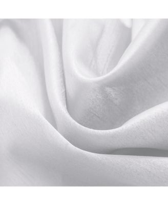 Nancy 2-Piece Grommet Premium Quality Panel 38" x 84" White by Rt Designers Collection