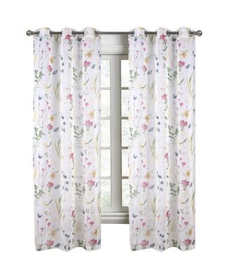 Kelce Doily Grommet Light Filtering Window Curtains for Bedroom 54" x 90"