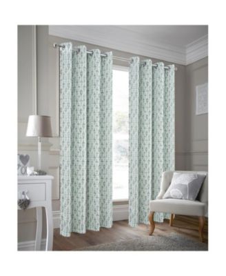 RT Designer Collection Justice Printed Blackout Luxurious Decorative Grommet Curtain Panel 54" x Sage