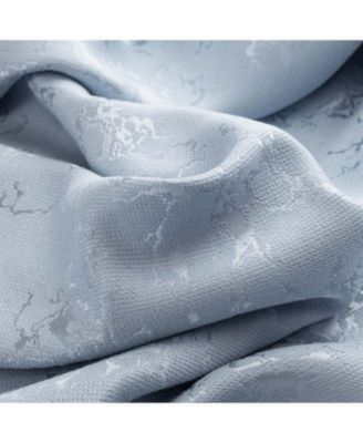 RT Designer Collection Cosmo Shimmer Jacquard Grommet Curtain Panel 54" x 84" Silver