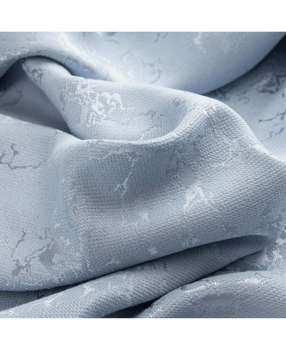 Rt Designer Collection Cosmo Shimmer Jacquard Grommet Curtain Panel 54" x 84" Silver