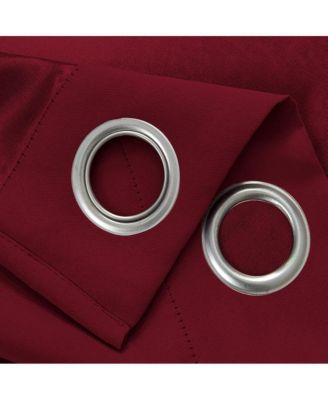 Anchorage Premium Blackout Grommet Curtain Panel 54" x 63" Red