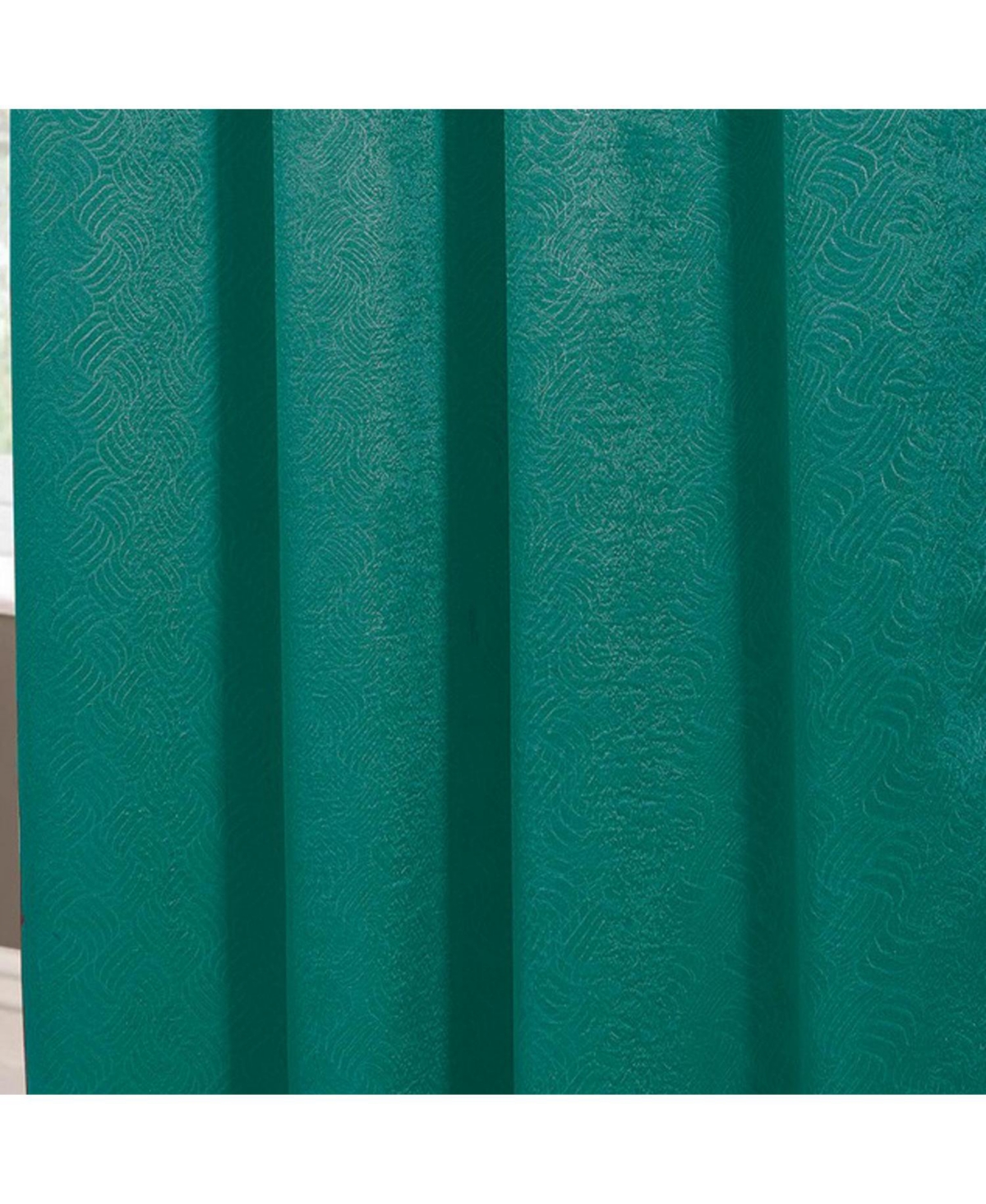 Rt Designers Collection Rt Designers Nellie Embossed Blackout Grommet Panel - 52x84", Teal.