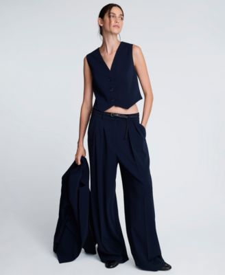 Women's Luxe Twill Three-Button Vest