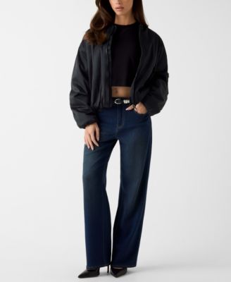 Women's High Rise Straight Jeans