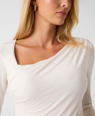 Women's Long-Sleeve Asymmetrical Areiah Top