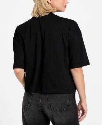 Women's Short-Sleeve 81 Rhinestone Oversize T-Shirt