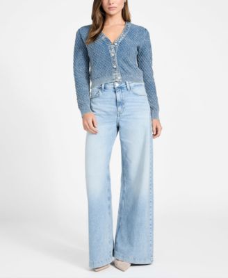 Women's Long-Sleeve V-Neck Lylah Cardigan Sweater