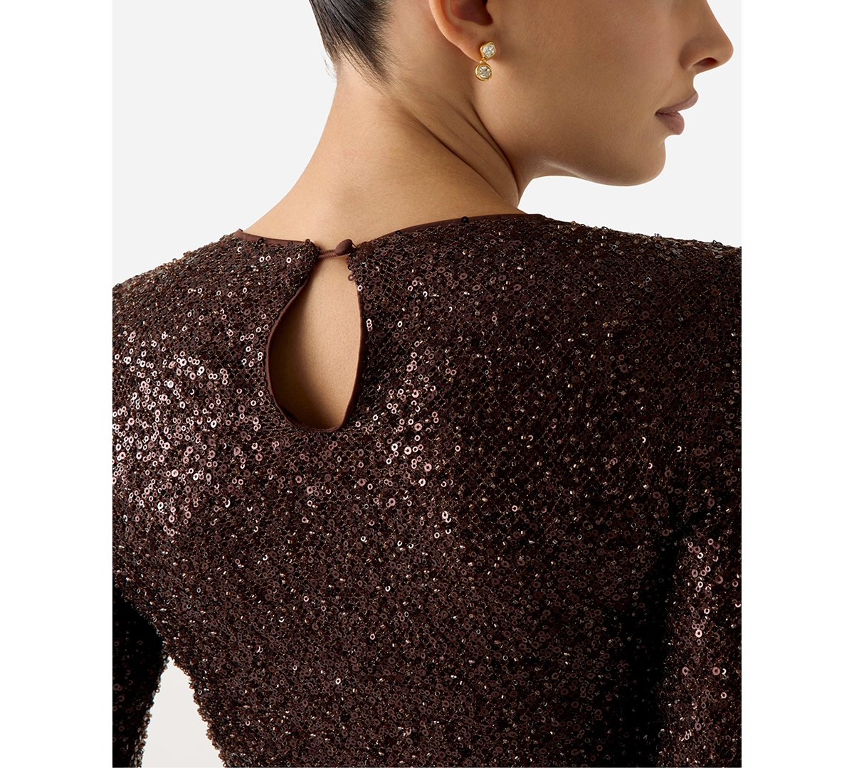 Guess Women's Long-Sleeve Jessie Sequin Top