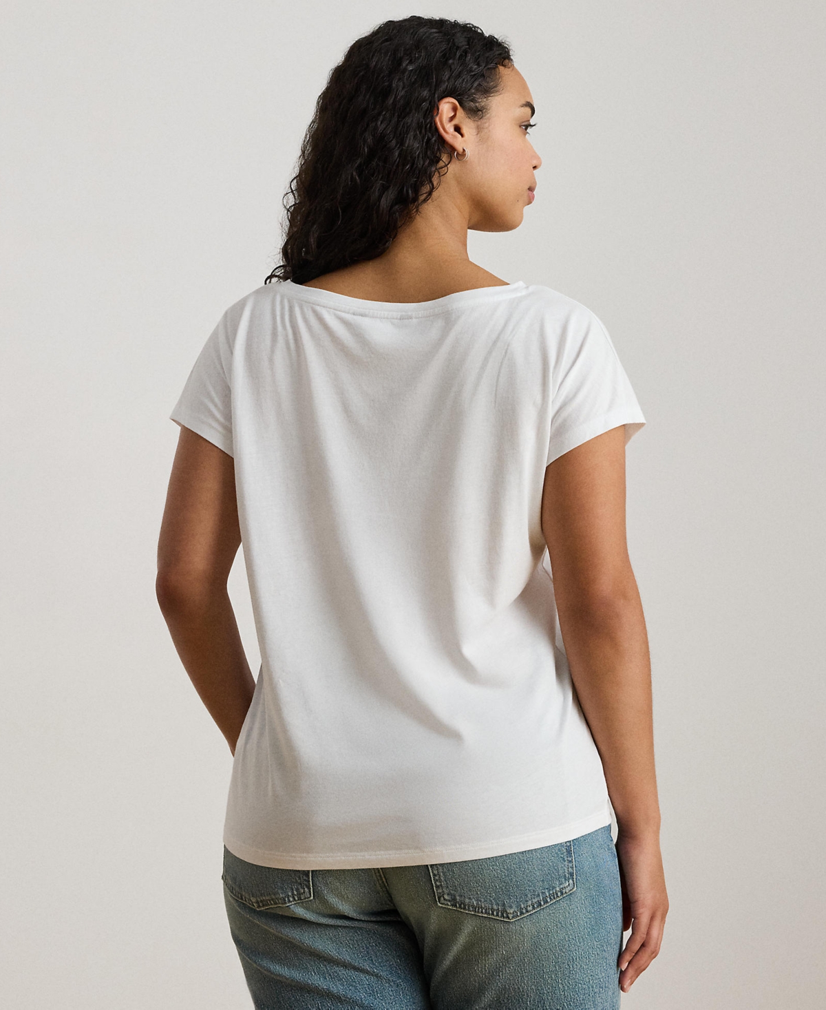 Lauren Ralph Plus Graphic Short-Sleeve T-Shirt