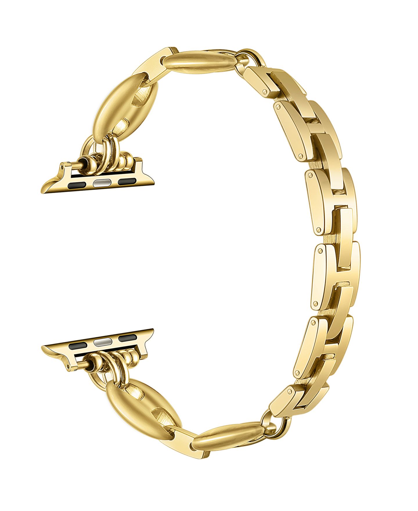 Женский ремешок для часов Posh Tech Poppy Rhinestone Band for Apple Watch, цвет: Золотой — фото 3