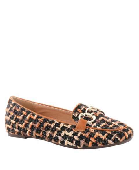 Женские туфли Patrizia Knitknot Ballerina Shoes with Padded Insole, цвет: Верблюжий разноцветный