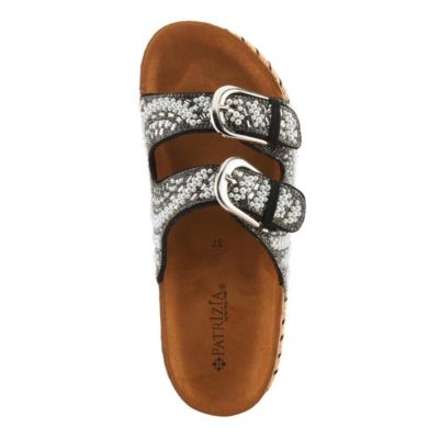 Women's PEARLINE Pearl & Crystal Beaded Slide Wedge Sandals