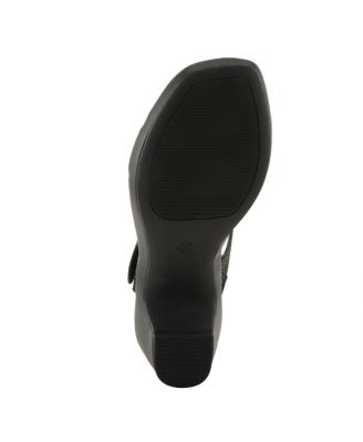 Women's YADIEL Crystal Strap Low Block Heel Sandals