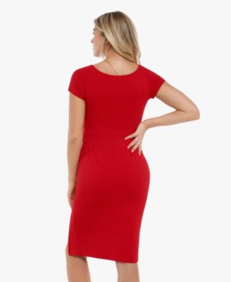 Women's Shapewear Modal Slimming Lace Trim Henley Tank Maxi Dress