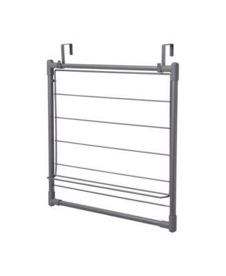 Metal Expandable Over the Door Drying Rack, Grey