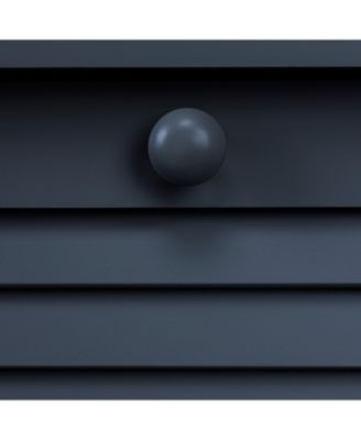 Tilt-out Cabinet Laundry Sorter with Shutter Front, Navy