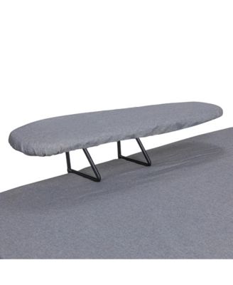 Wide Mega Ironing Board 4-Leg, Matte Black Frame, Grey Cover