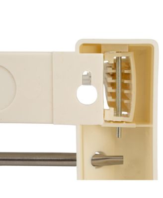 Metal and Plastic Wall Mount Telescoping Drying Rack