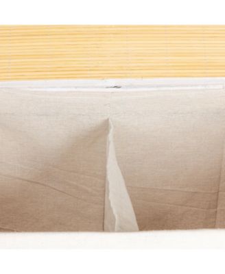 Bamboo Double Laundry Hamper with Rope Handles, 39-Gallons, White