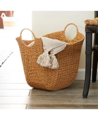 Paper Rope Basket with Handles