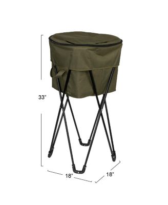 Thermal Standing Cooler with Travel Bag, Olive Green